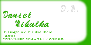 daniel mikulka business card